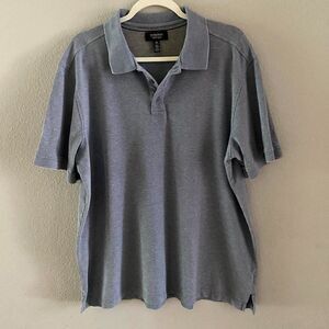 Nordstrom men’s shop grey classics polo T-shirt cotton size XL